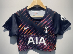 26-27 Tottenham Hotspur Away Royal Blue Women Navel Revealing Style Soccer Jersey-6400