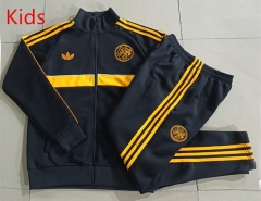 26-27 Ajax Black Kids/Youth Soccer Jacket Uniform-815