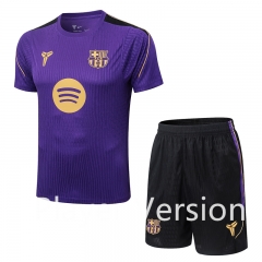 (S-3XL) Player Version 26-27 Barcelona Purple Thailand Soccer Training Uniform-9926