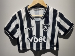 26-27 Botafogo Home Black&White Women Navel Revealing Style Soccer Jersey-6400