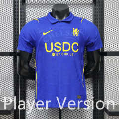 (S-3XL) With Sponsor Player Version 26-27 Chelsea Home Blue Thailand Soccer Jersey AAA-888