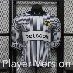 (S-4XL) Player Version 26-27 Boca Juniors Away Blue&White LS Thailand Soccer Jersey AAA-888
