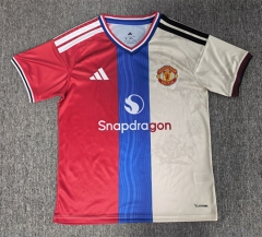 (S-4XL) 26-27 Special Version Manchester United Red&Blue&Yellow Thailand Soccer Jersey AAA-6850