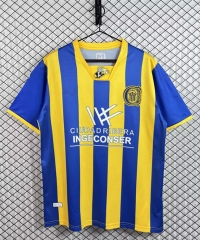 Retro Version 09-11 Club Atlético Rosario Central Home Yellow&Blue Stripe Thailand Soccer Jersey AAA-3257