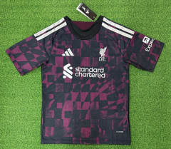 (S-4XL) 26-27 Liverpool 2nd Away Pink&Black Thailand Soccer Jersey AAA-403