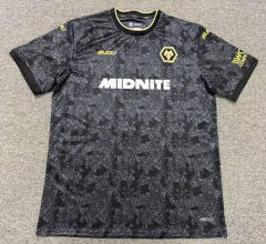 (S-4XL) 26-27 Wolverhampton Wanderers 2nd Away Black Thailand Soccer Jersey AAA-8025