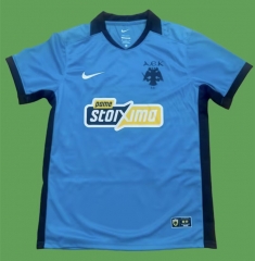 (S-4XL) 26-27 AEK Athens 2nd Away Blue Thailand Soccer Jersey AAA-9755