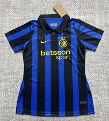 26-27 Inter Milan Home Blue&Black Women Thailand Soccer Jersey AAA-4506