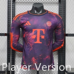 (S-3XL) Player Version 26-27 Bayern München Away Purple&Red LS Thailand Soccer Jersey AAA-888