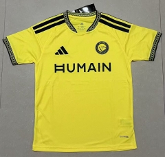 (S-4XL) With New Sponsor 26-27 Al-Nassr FC Home Yellow Thailand Soccer Jersey AAA