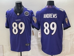 Baltimore Ravens 5 Generations Blue #89 NFL Jersey-0840