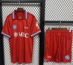 26-27 Napoli 2nd Away Red Soccer Uniform-4108