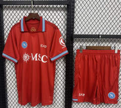26-27 Napoli 2nd Away Red Soccer Uniform-4108
