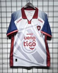 (S-4XL) 26-27 Cerro Porteño 2nd Away White Thailand Soccer Jersey AAA-2483