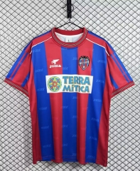 Retro Version 99-00 Levante UD Home Red&Blue Thailand Soccer Jersey AAA-3257