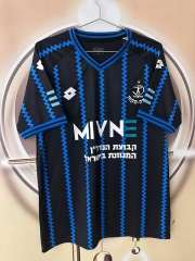 (S-4XL) 26-27 Hapoel Petah Tikva F.C. 2nd Away Black Thailand Soccer Jersey AAA-2315