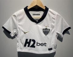 26-27 Atlético Mineiro Away White Women Navel Revealing Style Soccer Jersey-6400