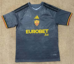 (S-4XL) With Sponsor 26-27 Roma 2nd Away Light Grey Thailand Soccer Jersey AAA-7810