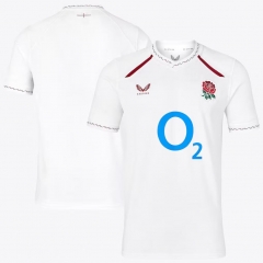 (S-5XL) 26-27 England Home White Thailand Rugby Shirt