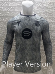 (S-4XL) Player Version 26-27 Barcelona Goalkeeper Light Grey LS Thailand Soccer Jersey AAA-9662