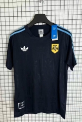 (S-4XL) 26-27 Special Jacquard Version Argentina Royal Blue Thailand Soccer Jersey AAA-0009