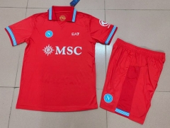 26-27 Napoli 2nd Away Red Soccer Uniform-6916