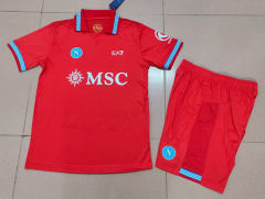 26-27 Napoli 2nd Away Red Soccer Uniform-6916