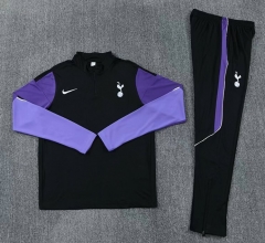 26-27 Tottenham Hotspur Black Thailand Soccer Tracksuit-2315