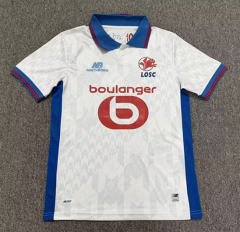 (S-4XL) 26-27 Lille Away White Thailand Soccer Jersey AAA-8025