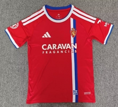 (S-4XL) 26-27 Real Zaragoza Away Red Thailand Soccer Jersey AAA-8025