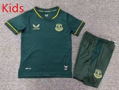 26-27 Everton 2nd Away Green Kids/Youth Soccer Uniform-7809