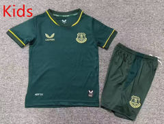 26-27 Everton 2nd Away Green Kids/Youth Soccer Uniform-7809