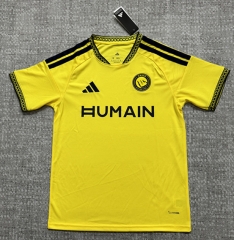 (S-4XL) 26-27 Al-Nassr FC Home Yellow Thailand Soccer Jersey AAA-4506