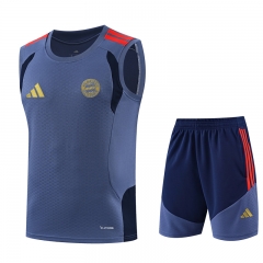 26-27 Bayern München Blue&Grey Thailand Training Soccer Vest Uniform-418