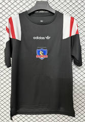 (S-4XL) 26-27 EQT Version Colo-Colo Black Thailand Soccer Jersey AAA-2044