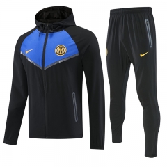 26-27 Inter Milan Black&Blue Thailand Trench Coats uniform-4627