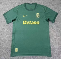 (S-4XL) 26-27 Special Version Sporting Lisbon Clube de Portugal Green Thailand Soccer Jersey AAA-2483