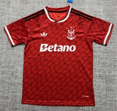 (S-4XL) 26-27 Flamengo 2nd Away Red Thailand Soccer Jersey AAA-4506