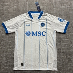 (S-4XL) Chip Version 26-27 Napoli Away White Thailand Soccer Jersey AAA-4506