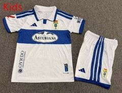 26-27 Real Oviedo Away White Kids/Youth Soccer Uniform-7809