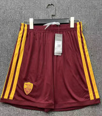 26-27 Roma Home Red Thailand Soccer Shorts