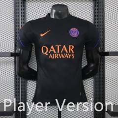 Player Version 26-27 Paris SG Black Thailand Training Soccer Jersey AAA-888