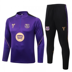 26-27 Barcelona Purple Thailand Soccer Tracksuit-815