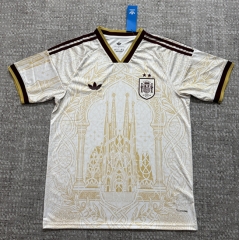 (S-4XL) 2026 Special Version Spain Gold&Yellow Thailand Soccer Jersey AAA-4506