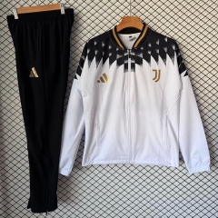 26-27 Juventus FC White Thailand Soccer Coat Uniform-9633
