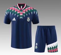 26-27 Retro Version Real Madrid Royal Blue Thailand Soccer Training Uniform-418