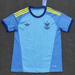 (S-4XL) 26-27 Flamengo Goalkeeper Blue Thailand Soccer Jersey AAA-2242