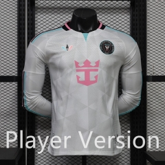 (S-3XL) Player Version 26-27 Inter Miami CF 2nd Away White LS Thailand Soccer Jersey AAA-888