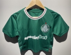 26-27 SE Palmeiras Home Green Women Navel Revealing Style Soccer Jersey-6400