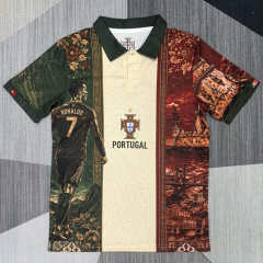 (S-4XL) 26-27 Commemorative Edition Portugal Red&Green Thailand Soccer Jersey AAA-4927